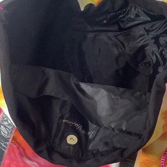 Victoria’s Secret NEW - canvas tote in dye print - drawstring - inside lined - Picture 10 of 10